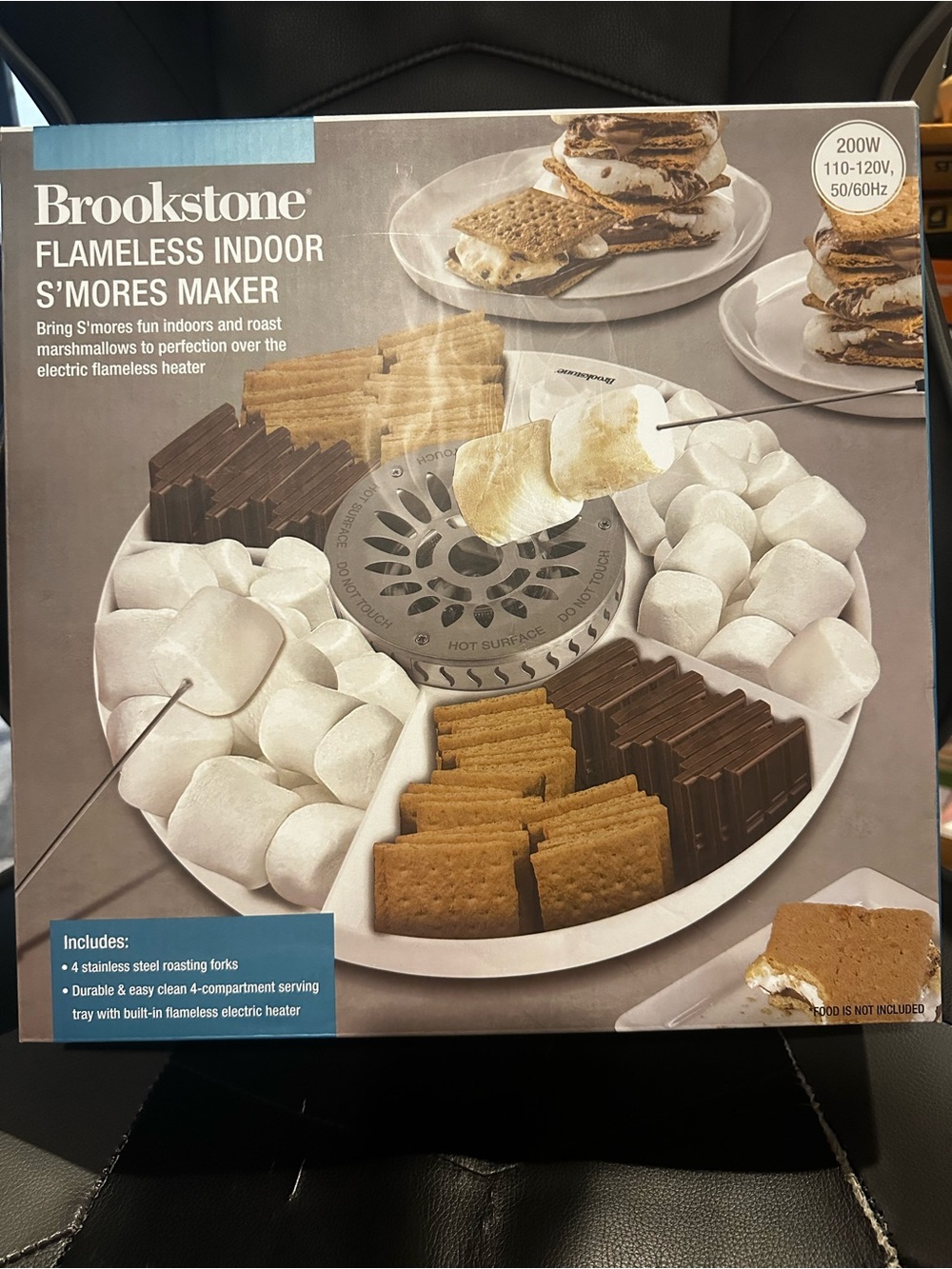 Brookstone Flameless Indoor S'mores Maker - White